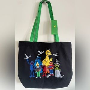 BRAND NEW w/tags Jeff Staple x Sesame Street Canvas shoulder Tote bag